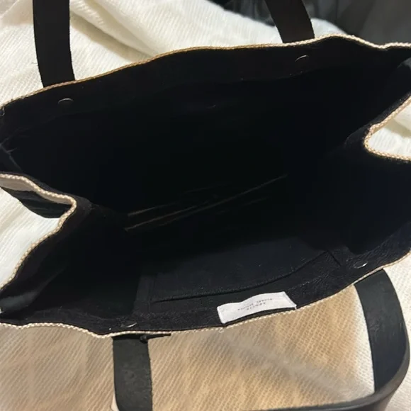 Black and Tan Lunch Tote - Picture 6 of 7